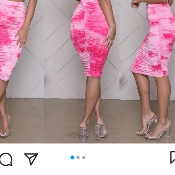 Brand New Tie Dye Midi skirt - Picture 3 of 5